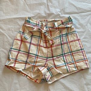 WayF Womens Plaid Shorts Size Medium